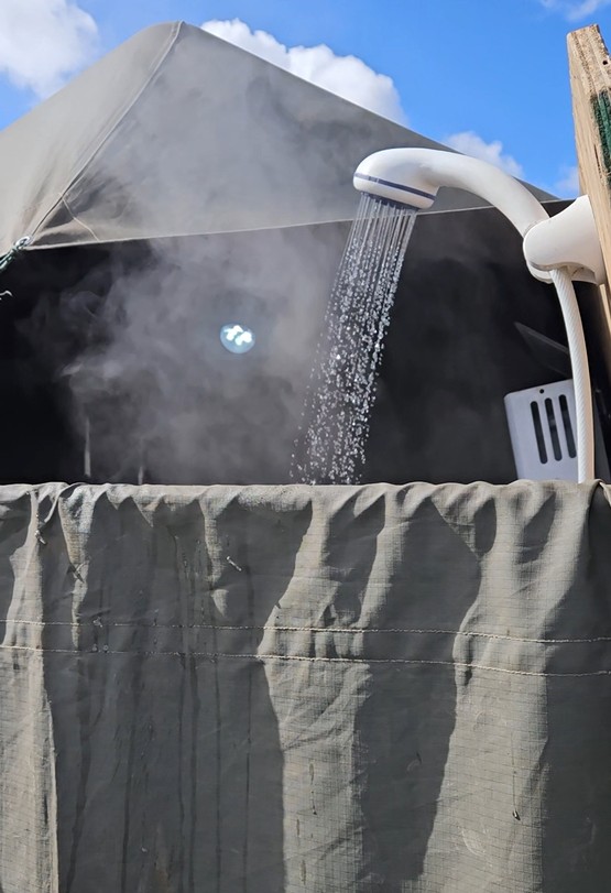 Hot water showers